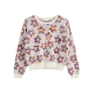 Evsie Floral Knit Sweater Girls XL 13/14 Pastel Flowers Soft Girl Y2K Aesthetic